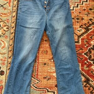 LOFT Flare Jeans in Classic Blue